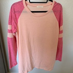 Pink varsity shirt